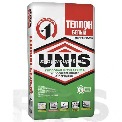 Штукатурка гипсовая ТЕПЛОН БЕЛЫЙ НПП UNIS 30кг