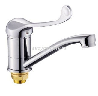 Смеситель для кухни AquaKratos AK6305 носик 150, крепл гайка, хирург.логтев
