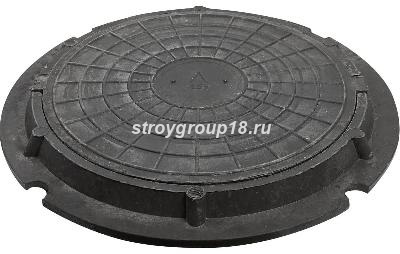 Люк смотровой до 1,5 тонн черный БЕЗ НДС
