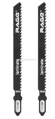 Пилки для лобзика по древесине и ламинату T101BR 75 мм 2 шт. RAGE by VIRA 552033