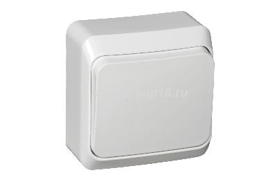 Выключатель Этюд 1ОП б п 10А IP20 в сборе белый