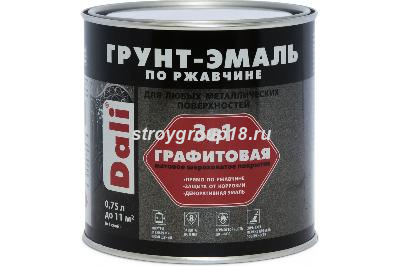 Графитовая Грунт-Эмаль по ржавчине , 0,75л темная медь   Dalli