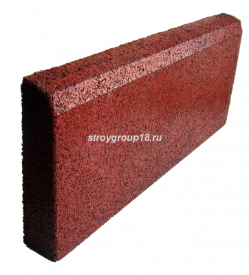 Бордюр резиновый 500*200*50 красная