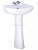 Умывальник-тюльпан 56,5 Версия белый, с отв. (г.Воротынск)