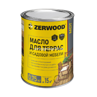 Масло для террас ZERWOOD MDT белый 0,75кг