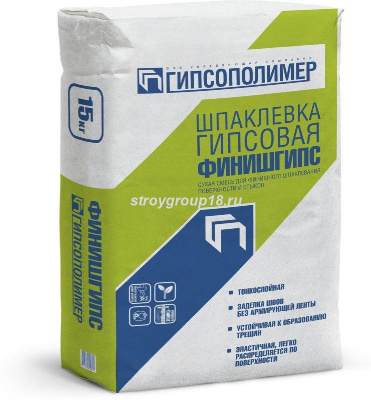 Шпаклевка ГИПСОПОЛИМЕР ФинишГипс гипсовая 25кг