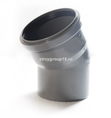 Отвод d50/15* для внутр. канализации