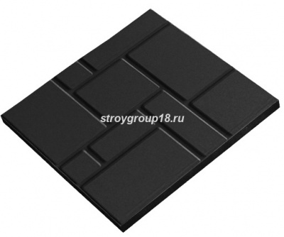 Плитка усиленная 330х330х20 черная    
