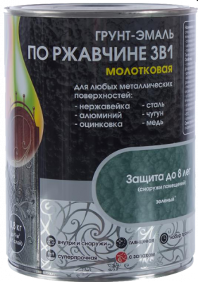 Грунт-эмаль молотковая 3в1 Dali, 0,75 л шоколад
