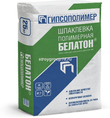 Шпаклевка ГИПСОПОЛИМЕР Белатон LR финиш полимер 25кг