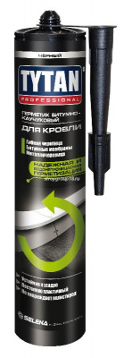 Герметик для кровли каучук. черный TYTAN 310мл.