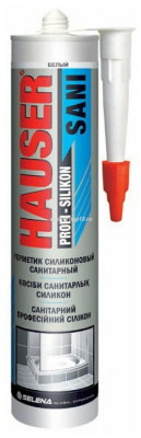 Герметик HAUSER силикон санитар. прозр. 260мл 