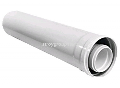 Труба коакс D60/100 L= 500мм KRATS